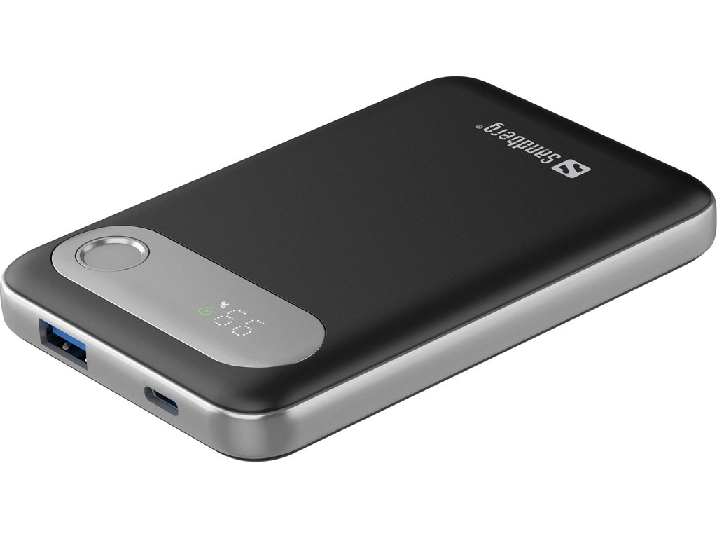 [500811440058] Sandberg 421-16 powerbank Lithium-Polymeer (LiPo) 10000 mAh Aluminium, Zwart