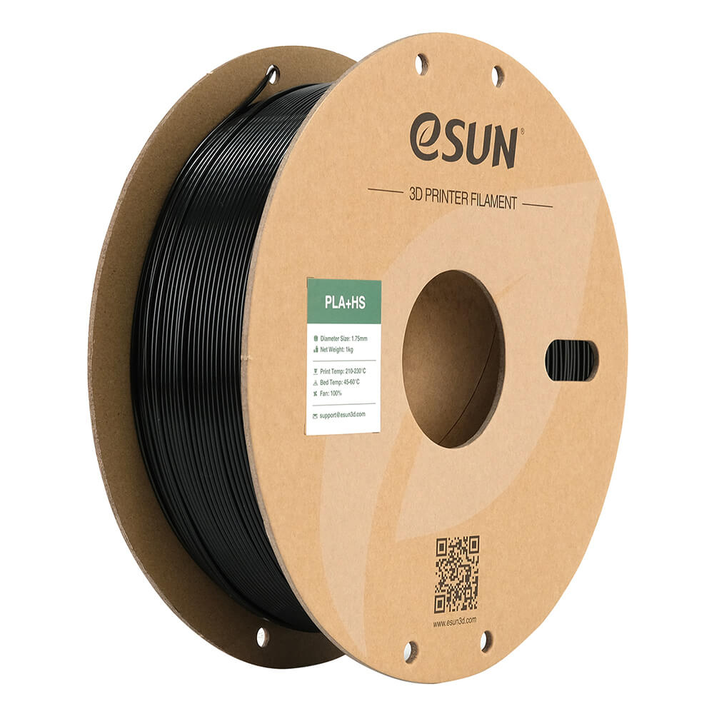 eSUN ePLA+HS Polymelkzuur-plus (PLA+) Zwart 1 kg
