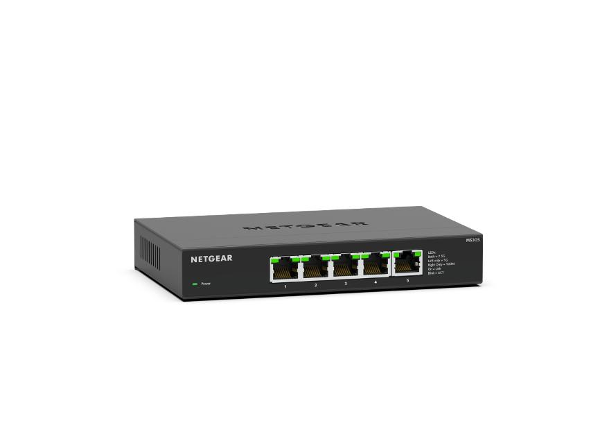 [415853440121] NETGEAR MS305-100EUS netwerk-switch Unmanaged 2.5G Ethernet (100/1000/2500) Zwart