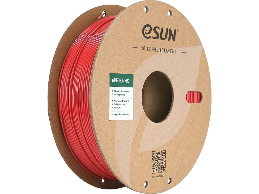 [109866440248] ESUN EPETG+HS 1,75mm FIRE ENGINE RED 1kg