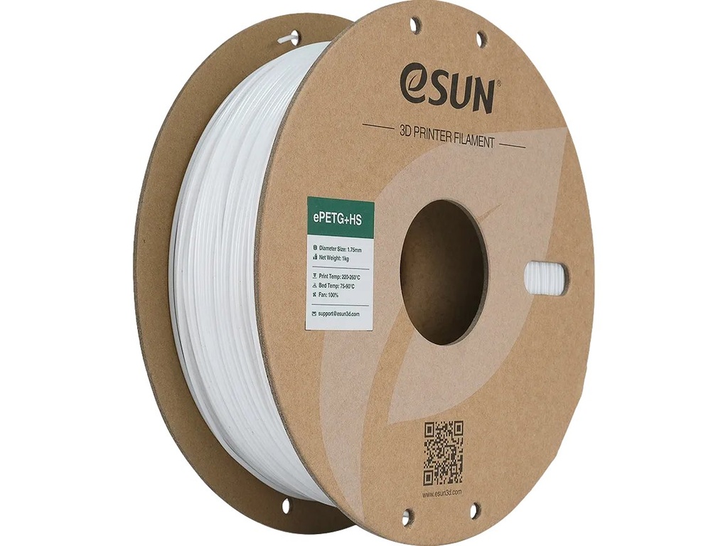 [109866440249] ESUN EPETG+HS 1,75mm WHITE 1kg