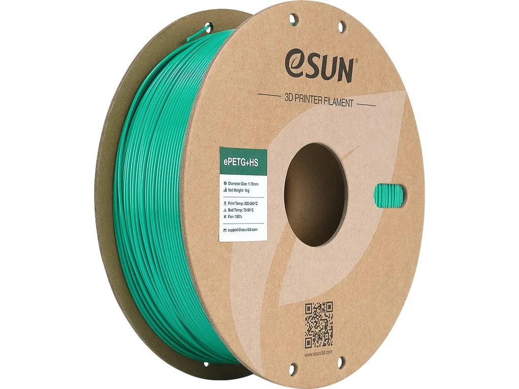 [109866440250] ESUN EPETG+HS 1,75mm SOLID GREEN 1kg