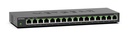 NETGEAR GS316 Unmanaged L2 Gigabit Ethernet (10/100/1000) Zwart