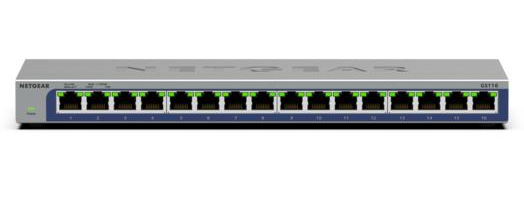[415853440118] NETGEAR GS116 Unmanaged L2 Gigabit Ethernet (10/100/1000) Zwart