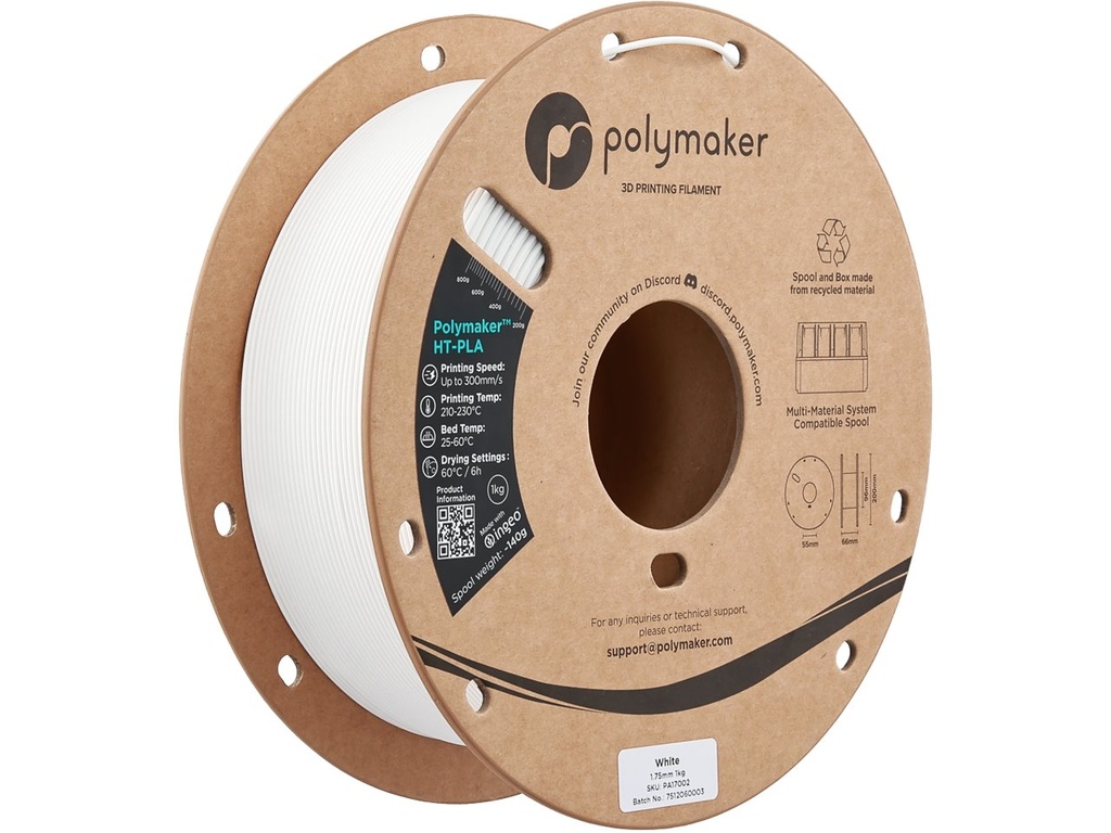 POLYMAKER HT-PLA 1,75mm WHITE 1kg