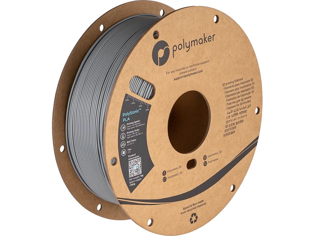 [109423440388] POLYMAKER PLA HS PLA 1,75mm GREY 1kg