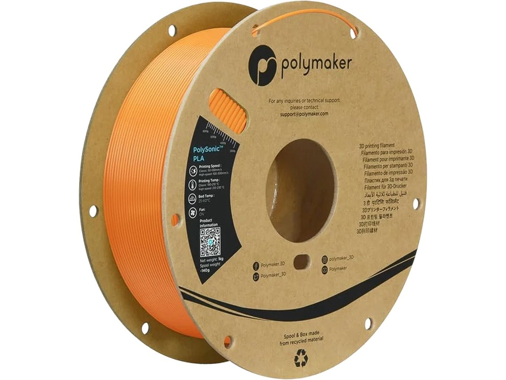 [109423440392] POLYMAKER PLA HS PLA 1,75mm ORANGE 1kg