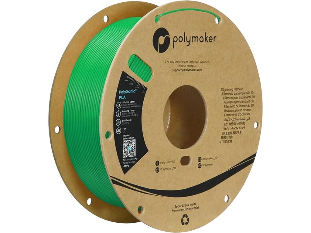 [109423440395] POLYMAKER PLA HS PLA 1,75mm GREEN 1kg