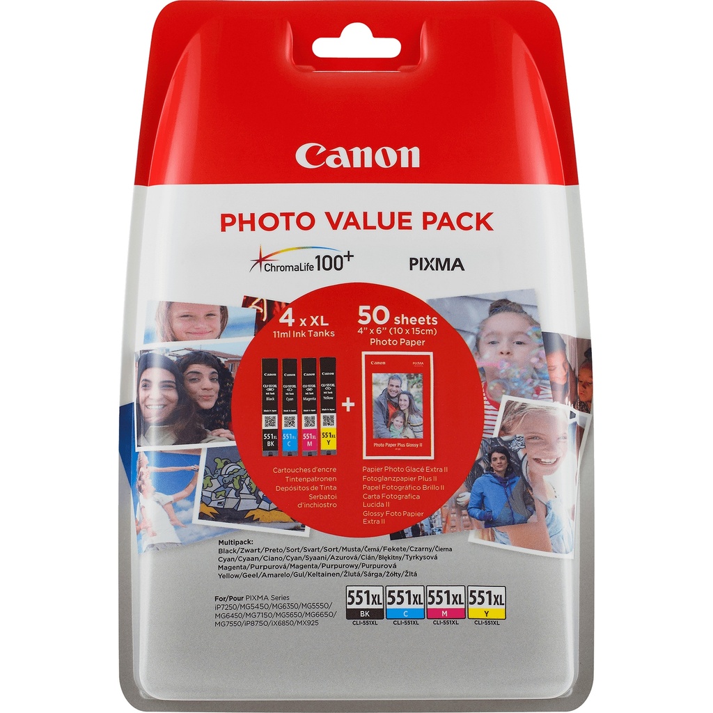 [170008440821] Canon 6443B006 inktcartridge Origineel Foto zwart, Foto cyaan, Foto magenta, Fotogeel