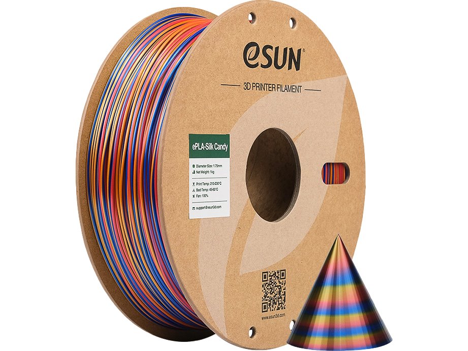 [109866440287] ESUN EPLA-SILK CANDY 1,75mm RED GOLD BLUE 1kg