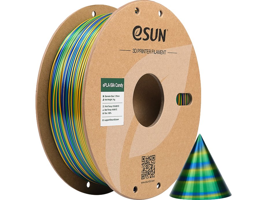 [109866440288] ESUN EPLA-SILK CANDY 1,75mm GOLDBLUEGREEN 1kg