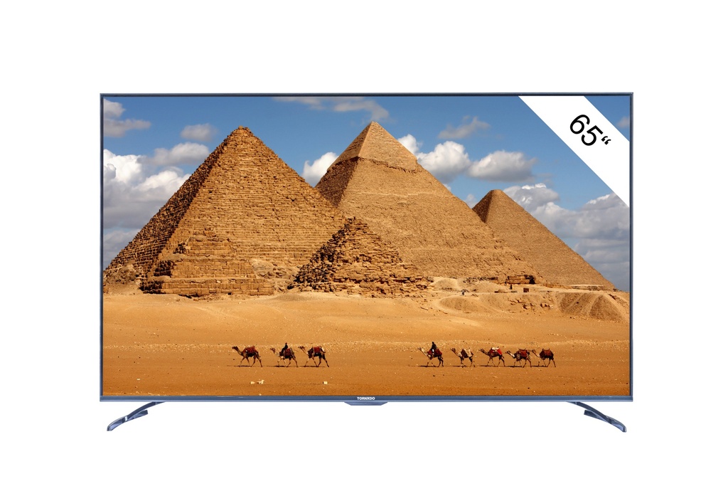 [410416440006] TORNADO 65UA3400X tv 165,1 cm (65") 4K Ultra HD Smart TV Wifi Zwart 250 cd/m²