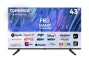 TORNADO 43ES4301X tv 109,2 cm (43") Full HD Smart TV Wifi Zwart 200 cd/m²
