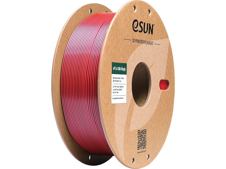 [109866440293] ESUN EPLA-SILK MAGIC 1,75mm BLACK RED 1kg