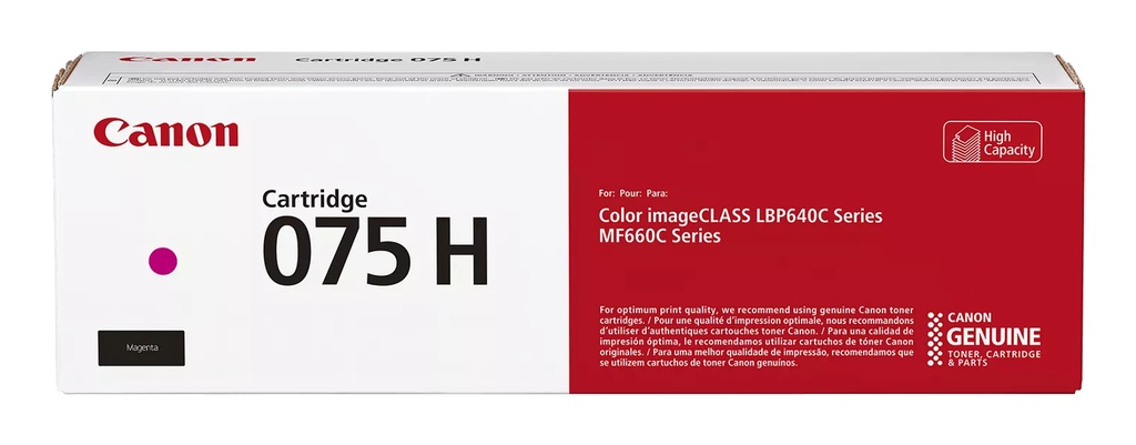 [120008440350] Canon 075 H tonercartridge 1 stuk(s) Origineel Magenta