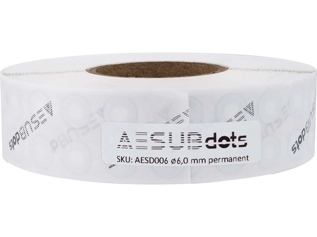 AESUB AESUBDOTS TARGETS BLACK+WHITE 6mm