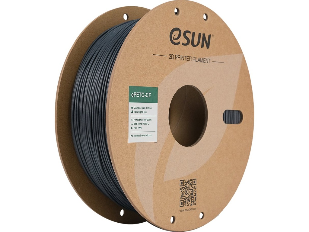 [109866440333] ESUN EPETG-CF 1,75mm DARK GREY 1kg
