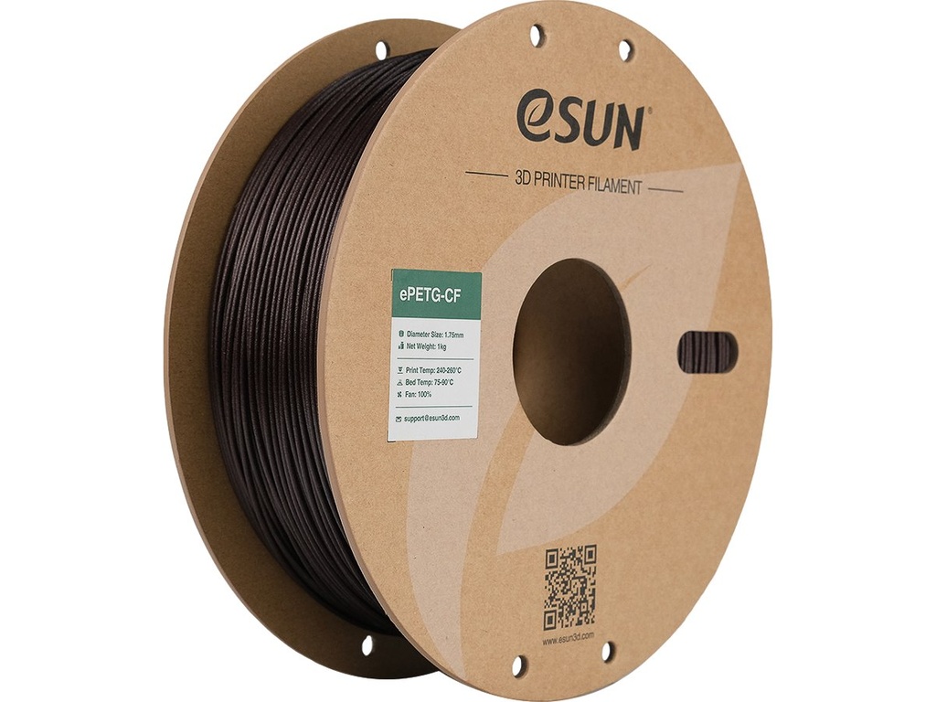 [109866440334] ESUN EPETG-CF 1,75mm BLACK RED 1kg