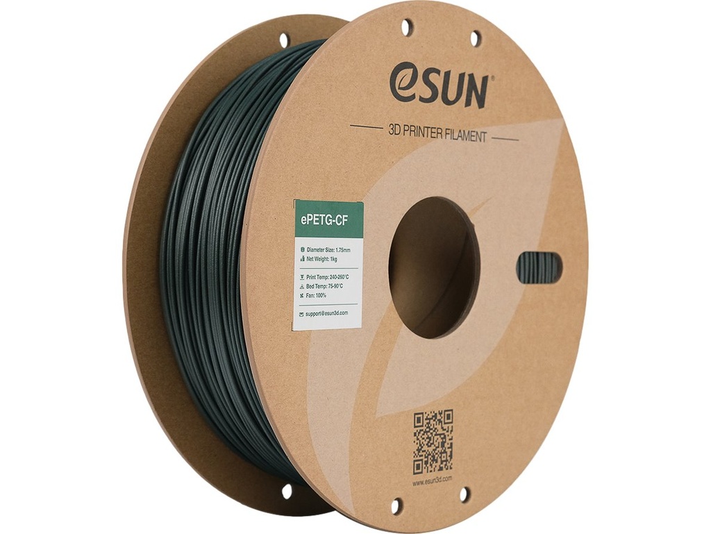 [109866440335] ESUN EPETG-CF 1,75mm BLACKISH GREEN 1kg