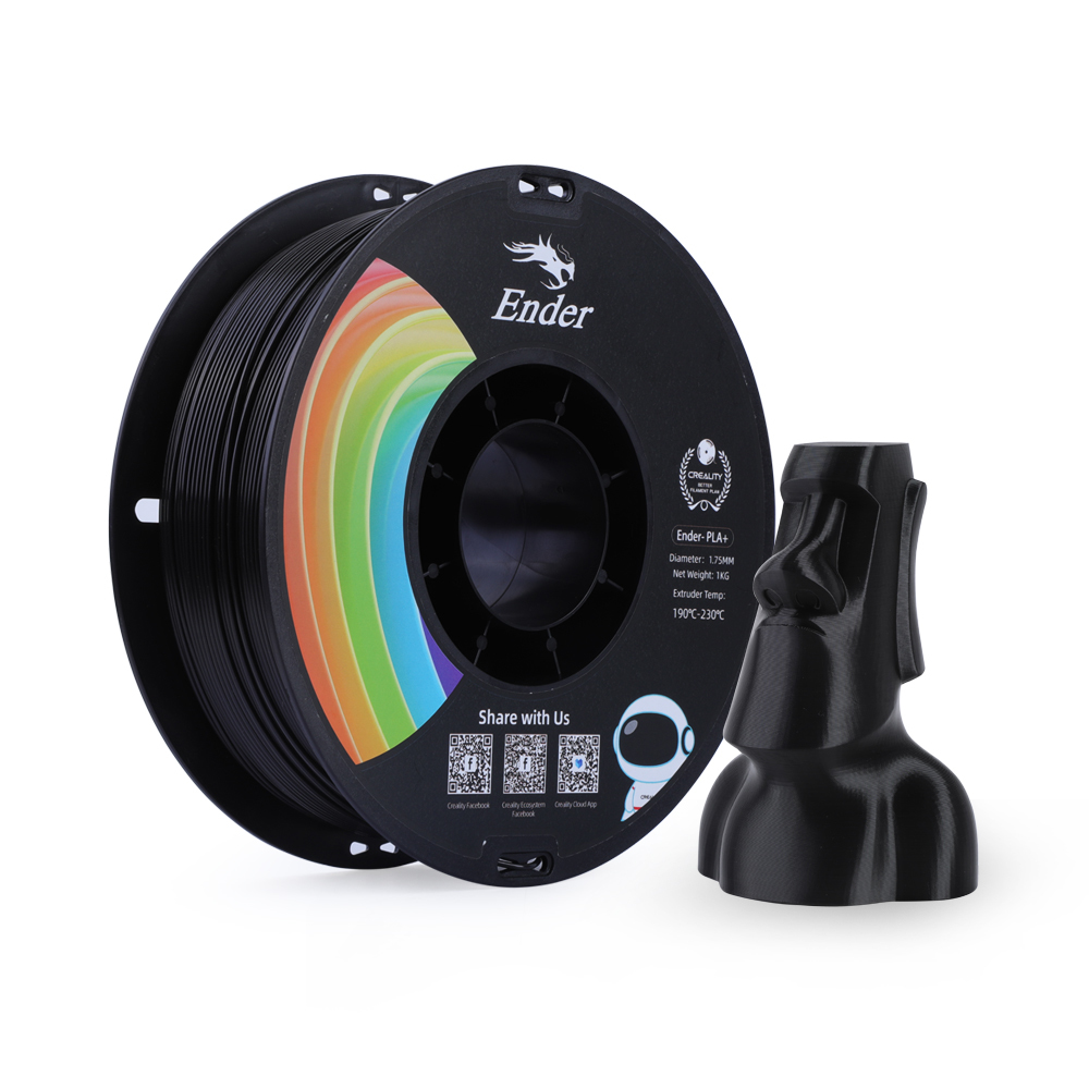 [109894440007] Creality 3D 3301010306 3D-printmateriaal Polymelkzuur Zwart 1 kg