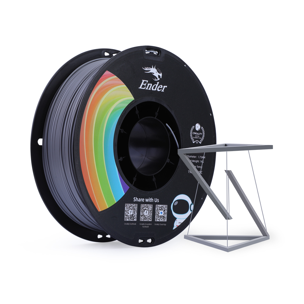 [109894440009] Creality 3D 3301010308 3D-printmateriaal Polymelkzuur Grijs 1 kg