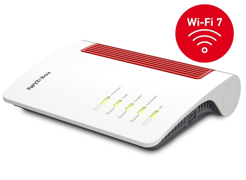 Box 5690 draadloze router 2.5 Gigabit Ethernet Dual-band (2.4 GHz / 5 GHz) Rood, Wit