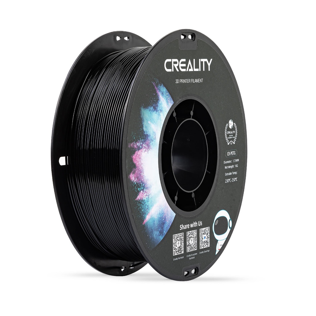[109894440026] Creality 3D 3301030035 3D-printmateriaal Polyethyleentereftalaatglycol (PETG) Zwart 1 kg