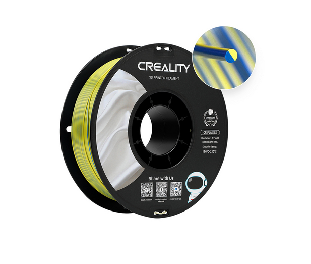 Creality 3D 3301120012 3D-printmateriaal Polymelkzuur Blauw, Goud 1 kg