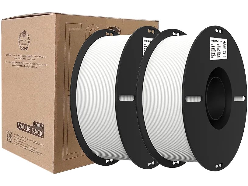 [109894440058] CREALITY PLA 1,75mm WHITE + WHITE (2) 1kg