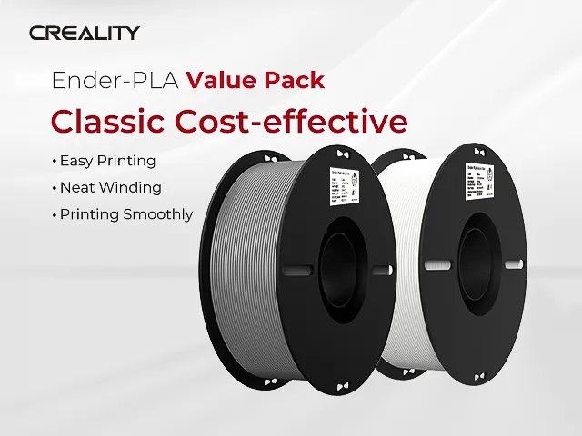 [109894440059] CREALITY PLA 1,75mm WHITE+GREY (2) 1kg