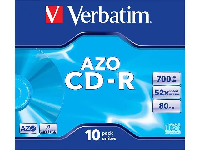 VERBATIM VERBATIM CDR80 700MB 52x (10) JC