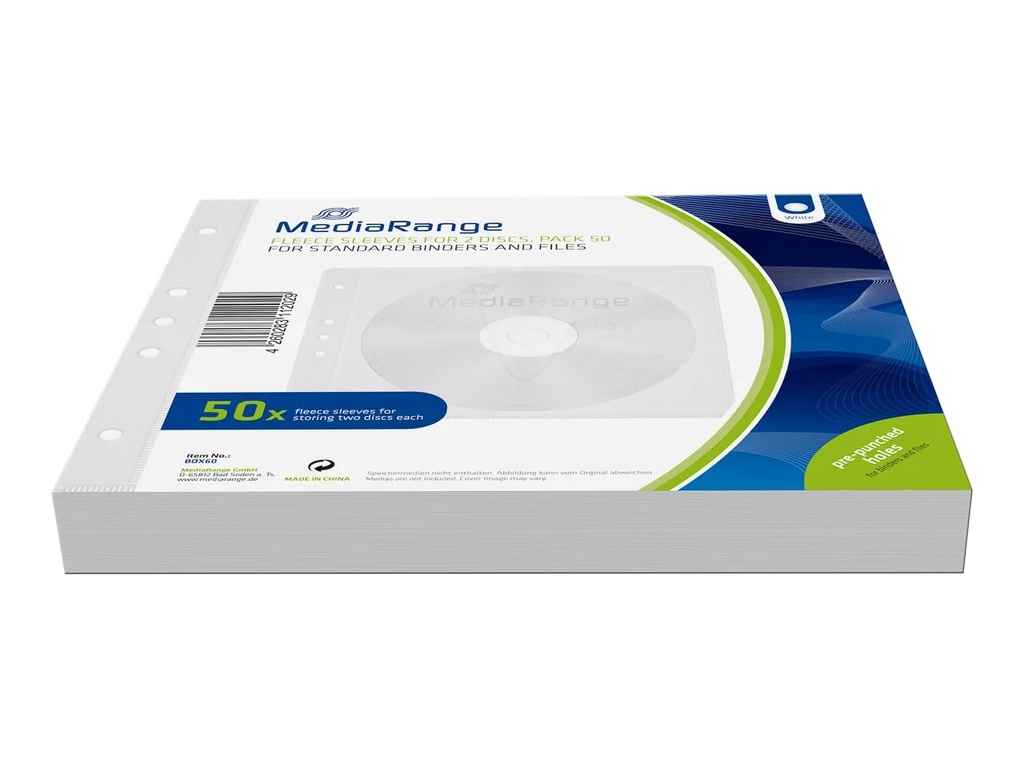 [300604440045] MEDIARANGE MEDIARANGE FLEECE SLEEVES 2DISC (50)