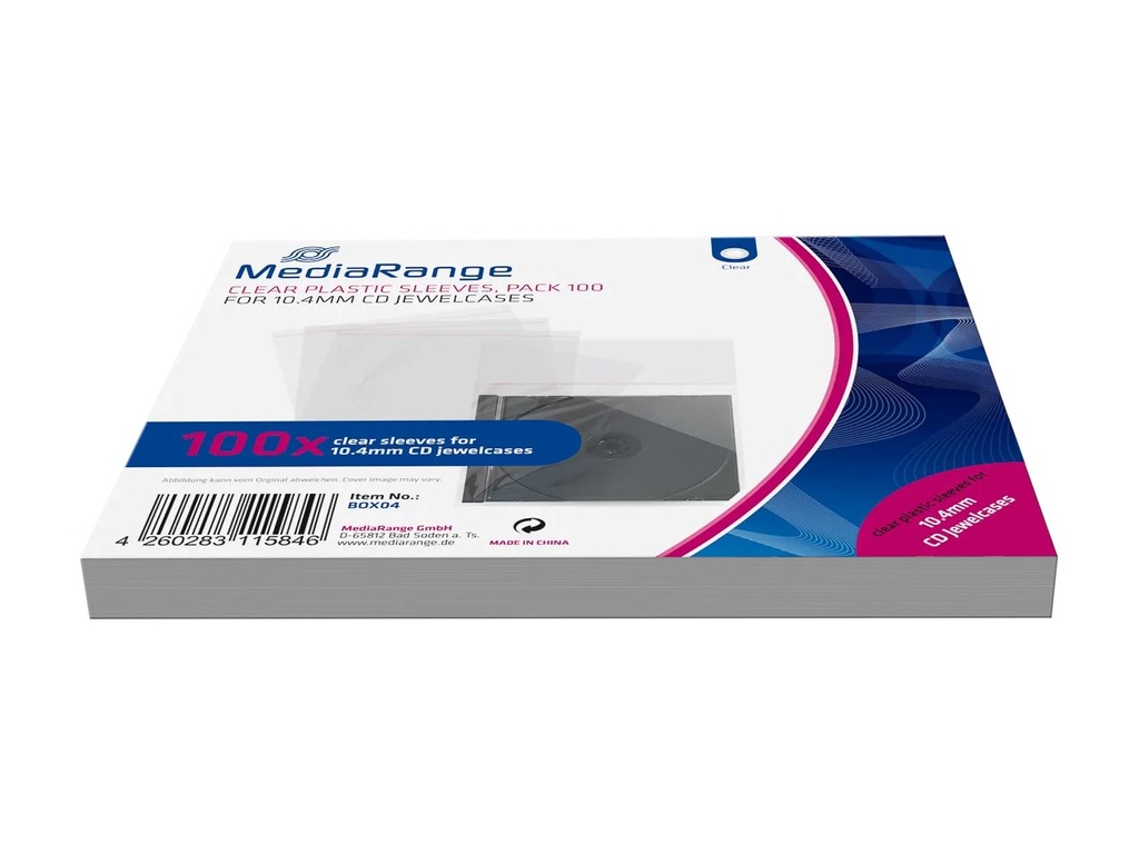 [300604440049] MEDIARANGE MEDIARANGE CD JC PLASTIC SLEEVES (5)