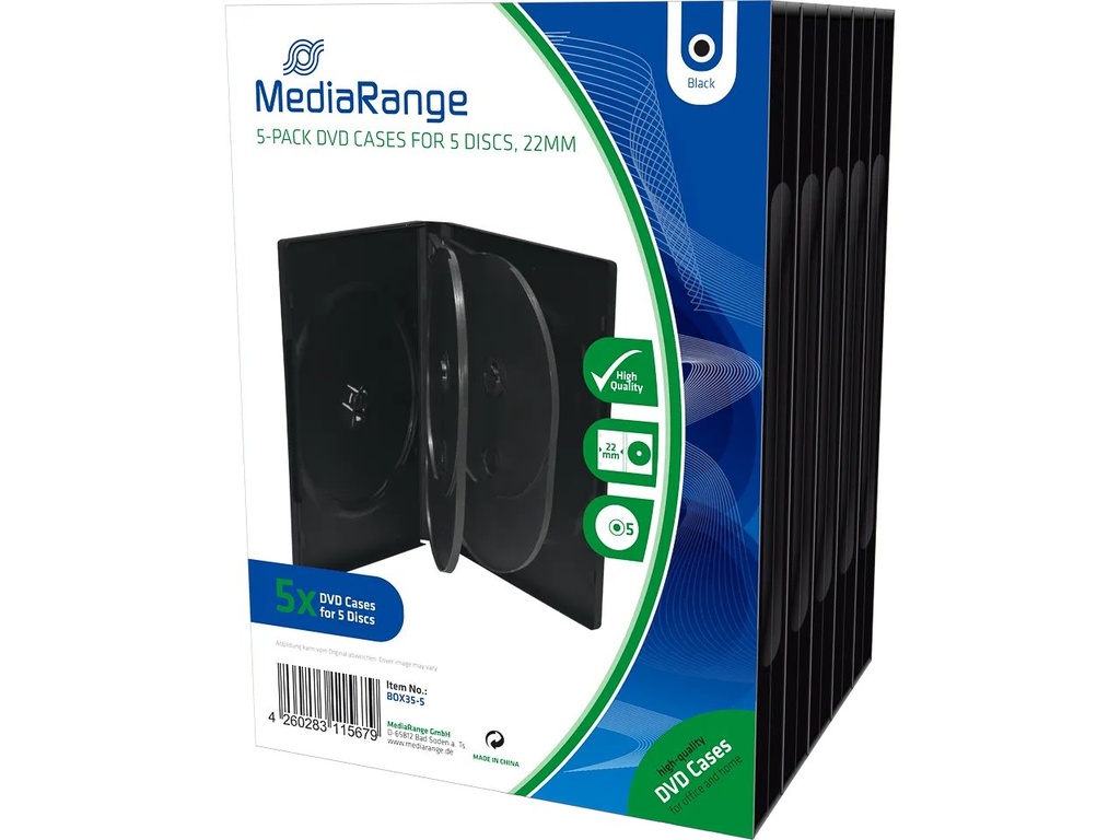 [300604440062] MEDIARANGE MEDIARANGE DVD CASE 5DISK (5)
