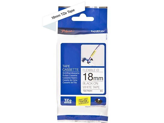 [914005440700] BROTHER TZEFX241 BROTHER PT Label tape 18mm