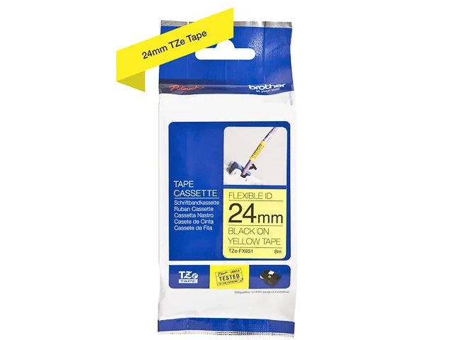 [914005440701] BROTHER TZEFX651 BROTHER PT Label tape 24mm