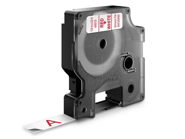 [914181440030] DYMO S0720550 DYMO D1 Label tape 12mm red