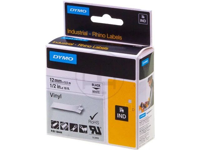 [914181440062] DYMO 18444 DYMO IND Label tape 12mm black