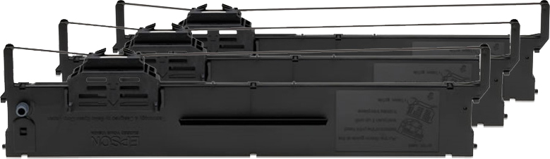 [110015440033] Epson Ribbon Cartridge zwart Per 3 stuks verpakt S015339