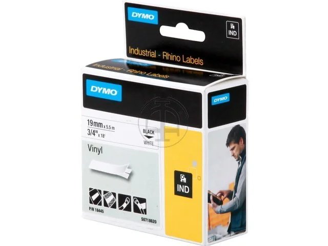 [914181440157] DYMO 18445 DYMO IND Label tape 19mm black