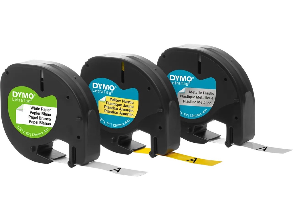 [914181440160] DYMO S0721800 DYMO Label tape (3) 12mm yellow
