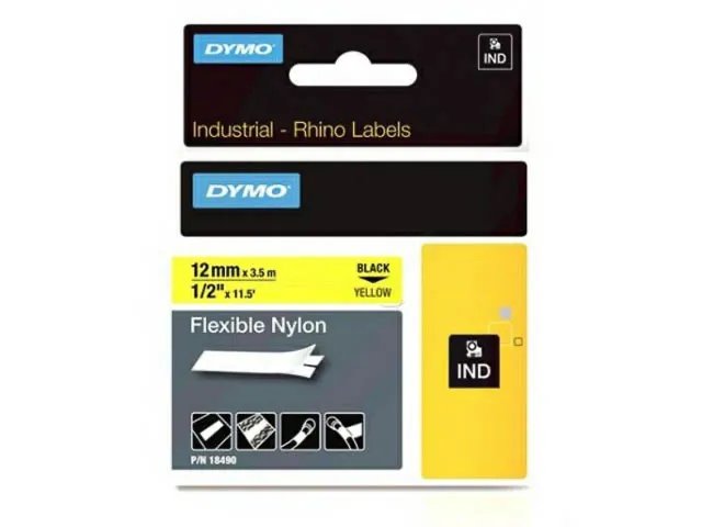 [914181440294] DYMO 18490 DYMO IND Label tape 12mm black