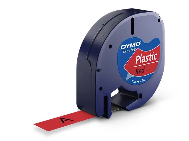 DYMO S0721630 DYMO Label tape 12mm black red
