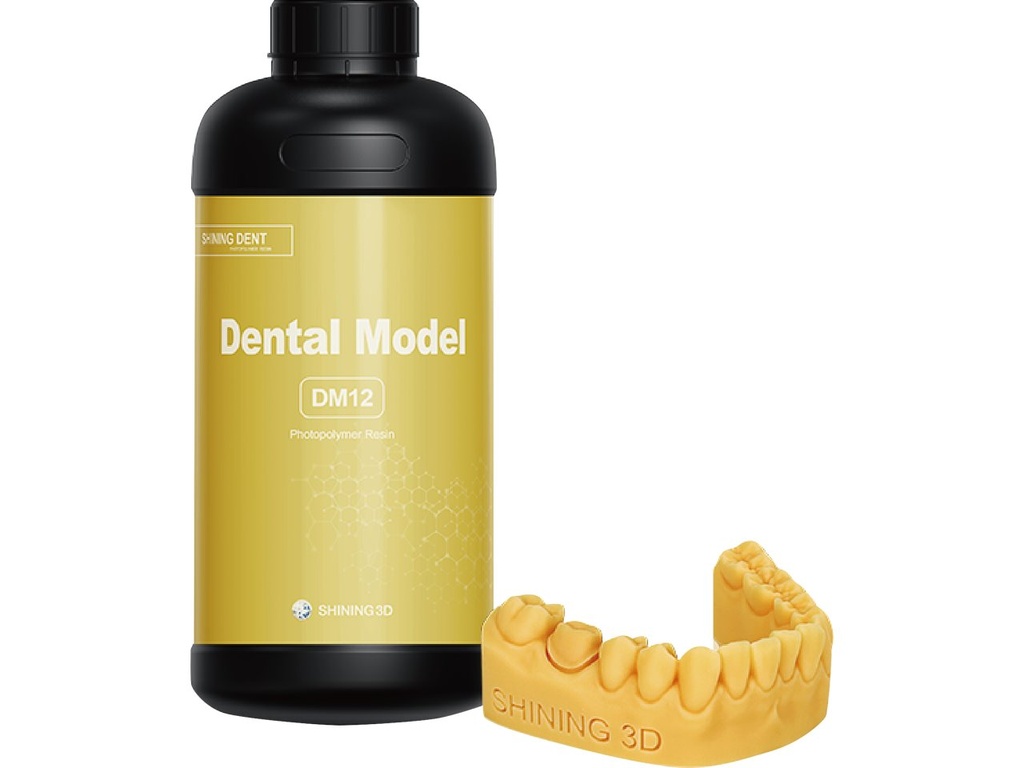 [109752440014] SHINING 3D DM12 DENTAL MODEL YELLOW 1KG