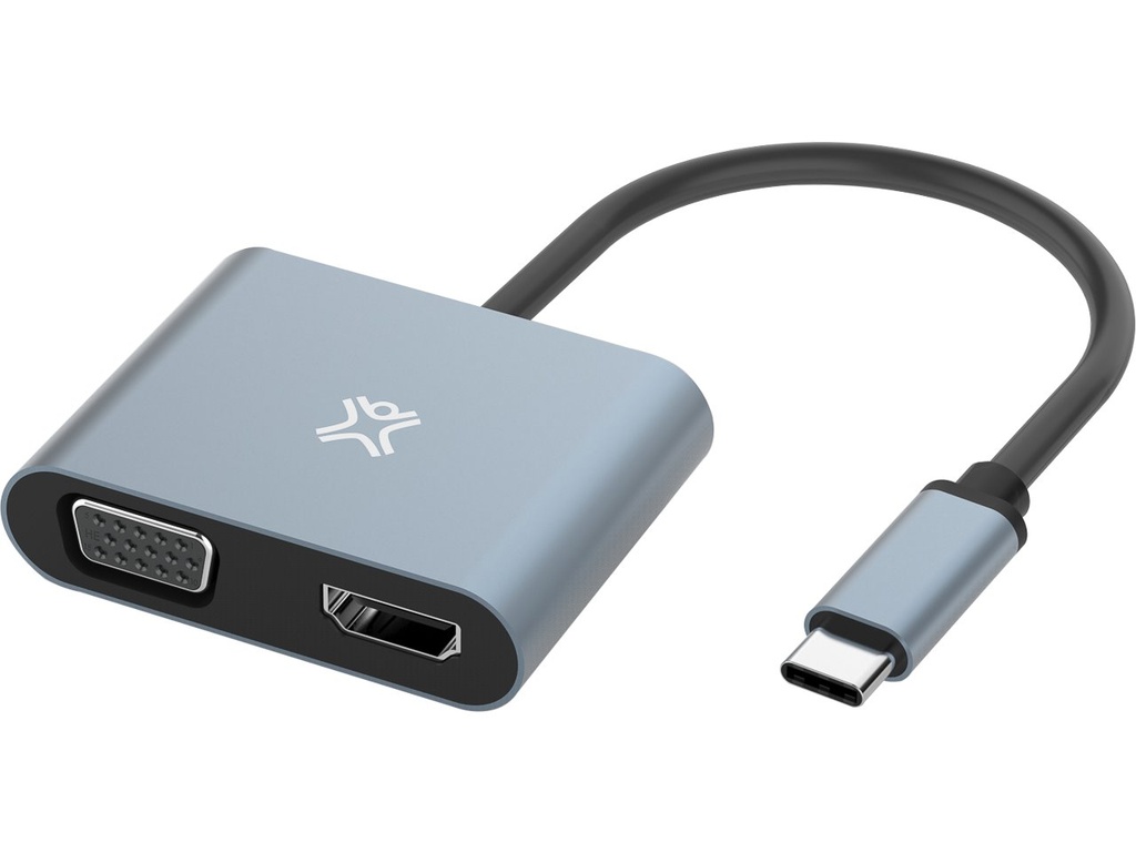 [415409440007] XTREMEMAC XWH-ACVH-13 XTREMEMAC TYPE-C to HDMI+VGA