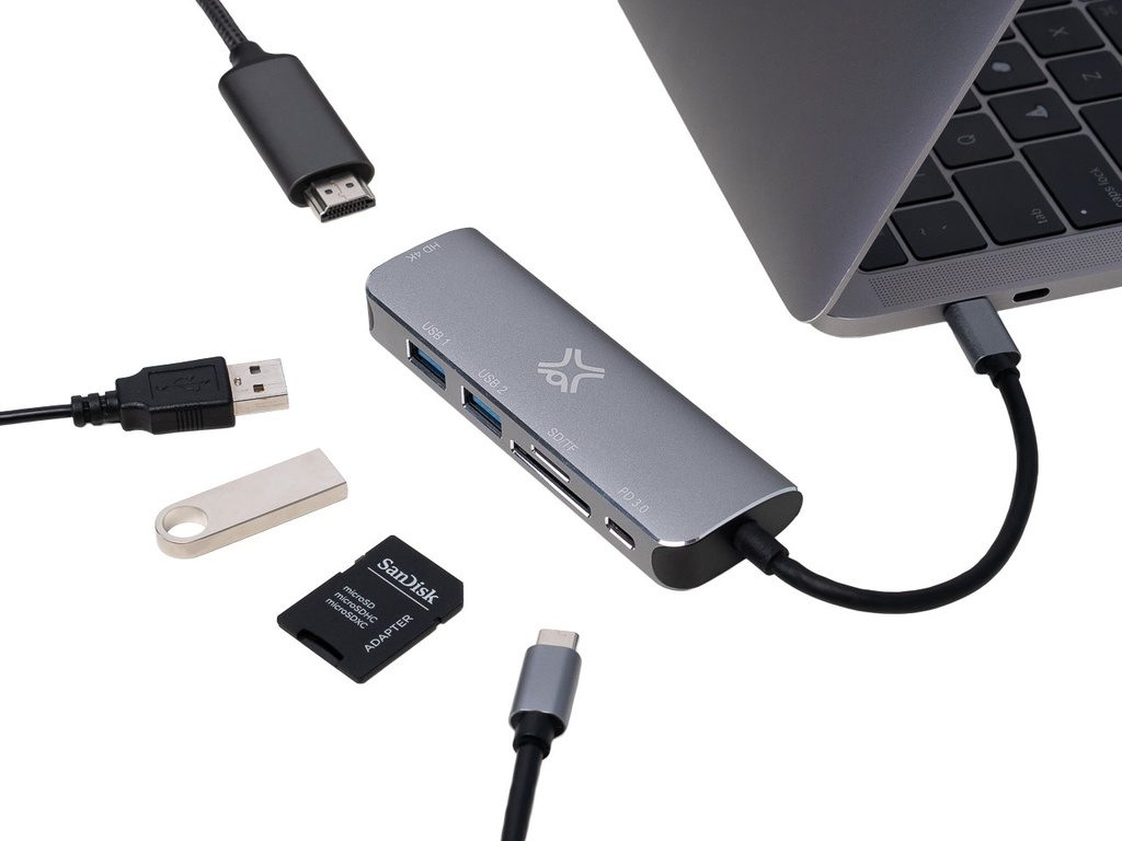 XTREMEMAC XWH-HUB6-13 XTREMEMAC TYPE-C HUB