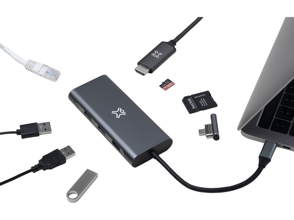 XTREMEMAC XWH-HUB8-13 XTREMEMAC TYPE-C HUB