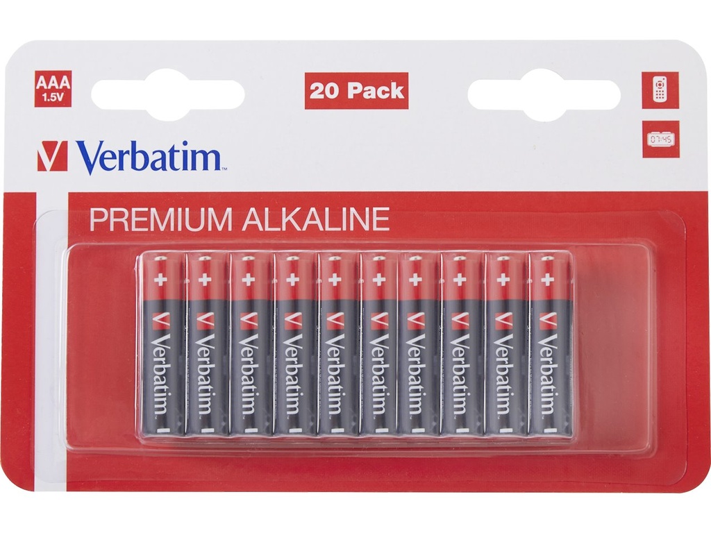 [500076440055] VERBATIM 49876 VERBATIM Batteries pack of 20