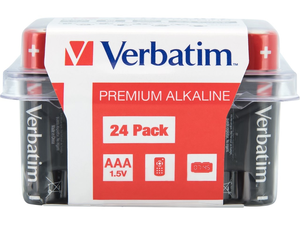 [500076440057] VERBATIM 49504 VERBATIM Batteries pack of 24
