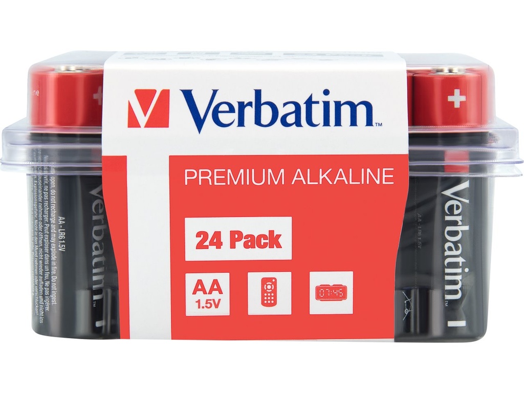 [500076440058] VERBATIM 49505 VERBATIM Batteries pack of 24